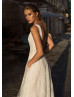 Beaded Ivory Lace Wedding Dress With Side Pockets